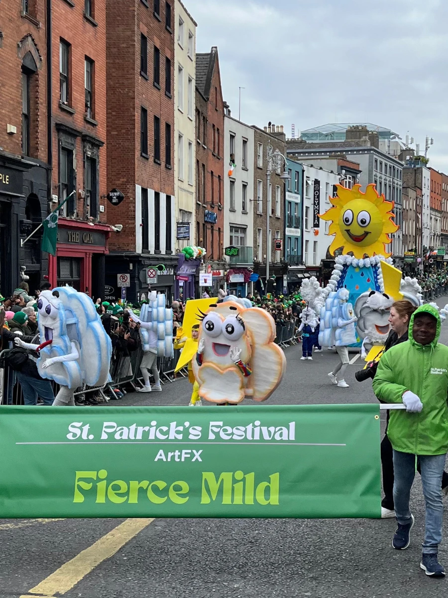 Photo of ArtFX pageant at St Patricks Day Parade 2025